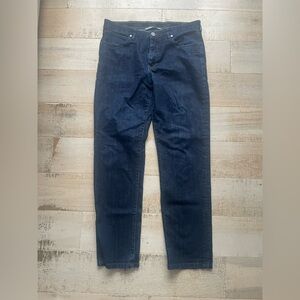 QÔR Men's Size 34 X 32 Deep Blue Straight Jeans Stretch Comfort Jeans